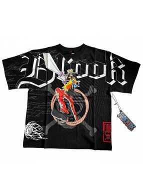 Civil Regime One Piece Graphic T-Shirt Small Black
